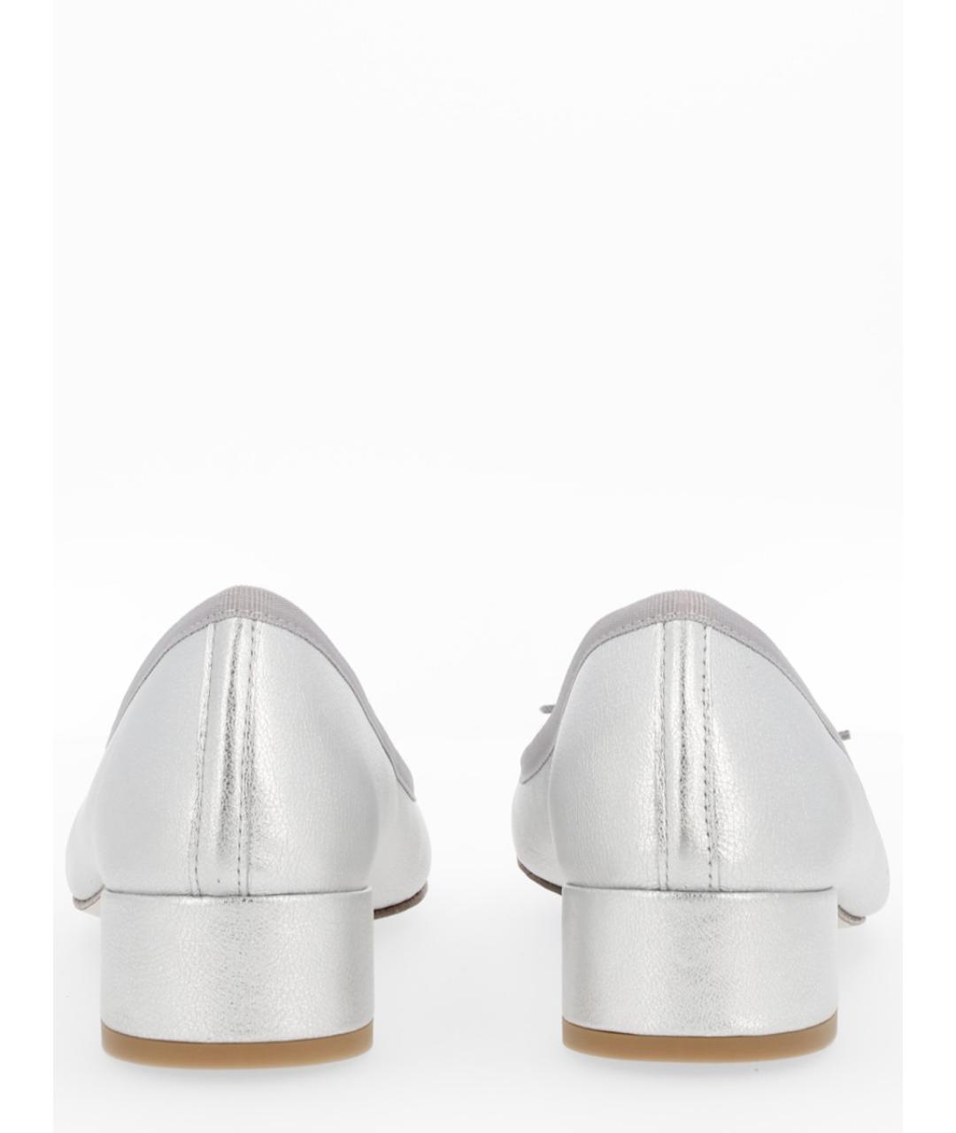 REPETTO Серебряные кожаные балетки, фото 4
