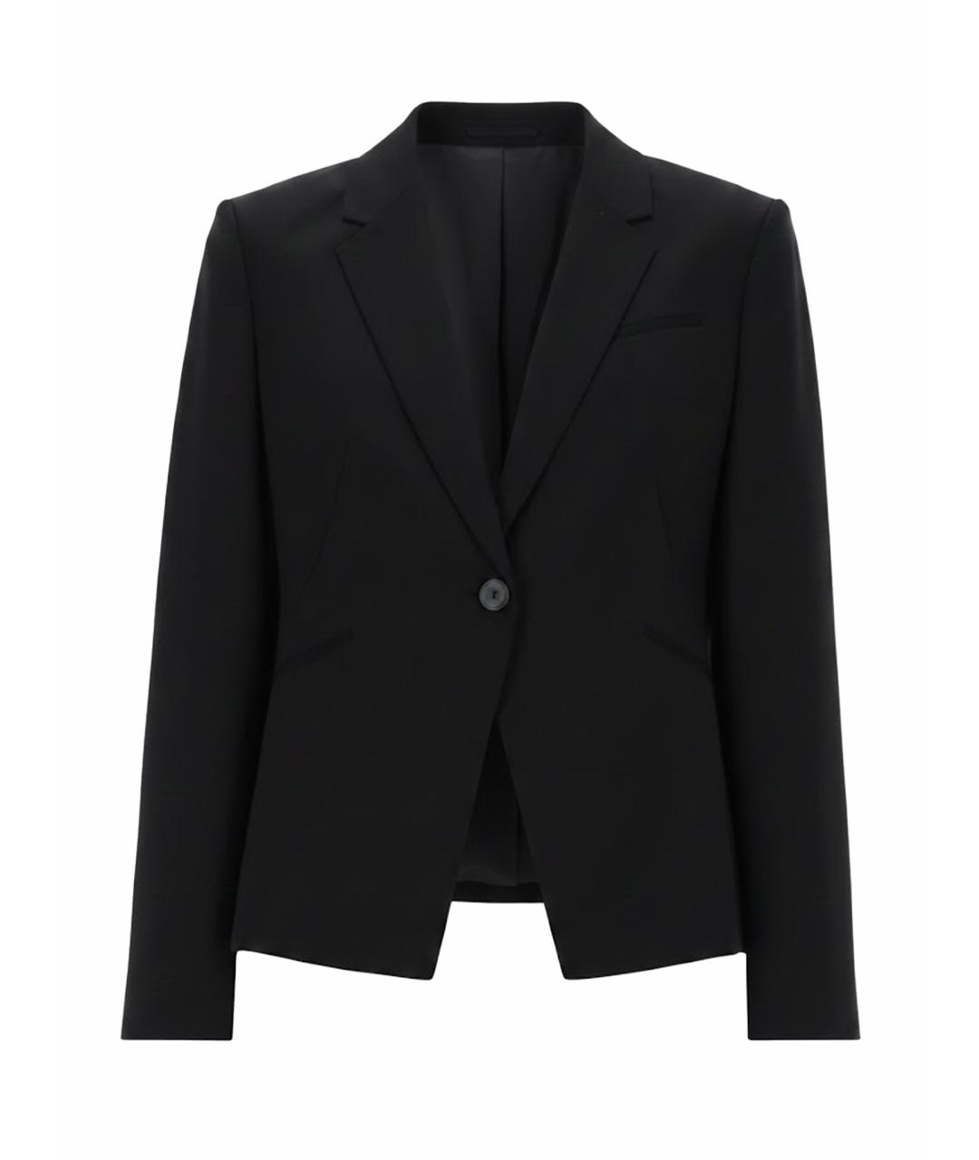 HUGO BOSS Черный шерстяной жакет/пиджак, фото 1