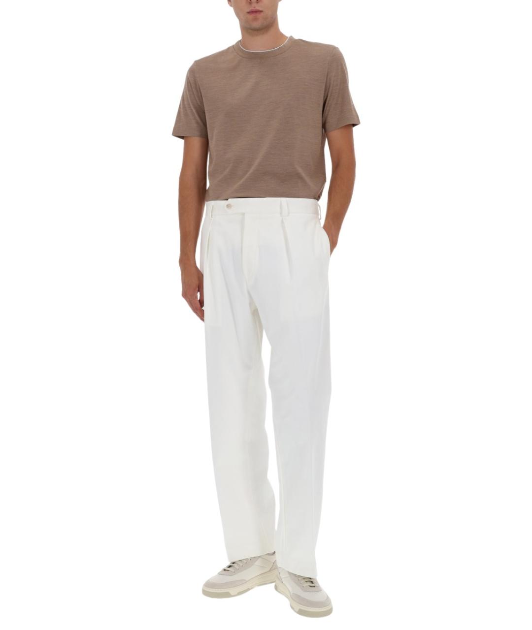 HUGO BOSS Коричневая хлопковая футболка, фото 2