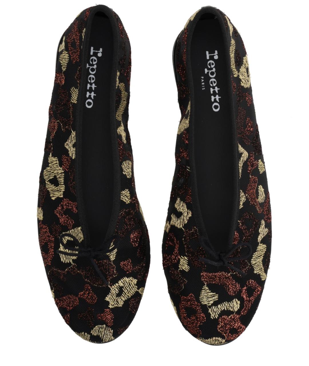 REPETTO Черные синтетические балетки, фото 5