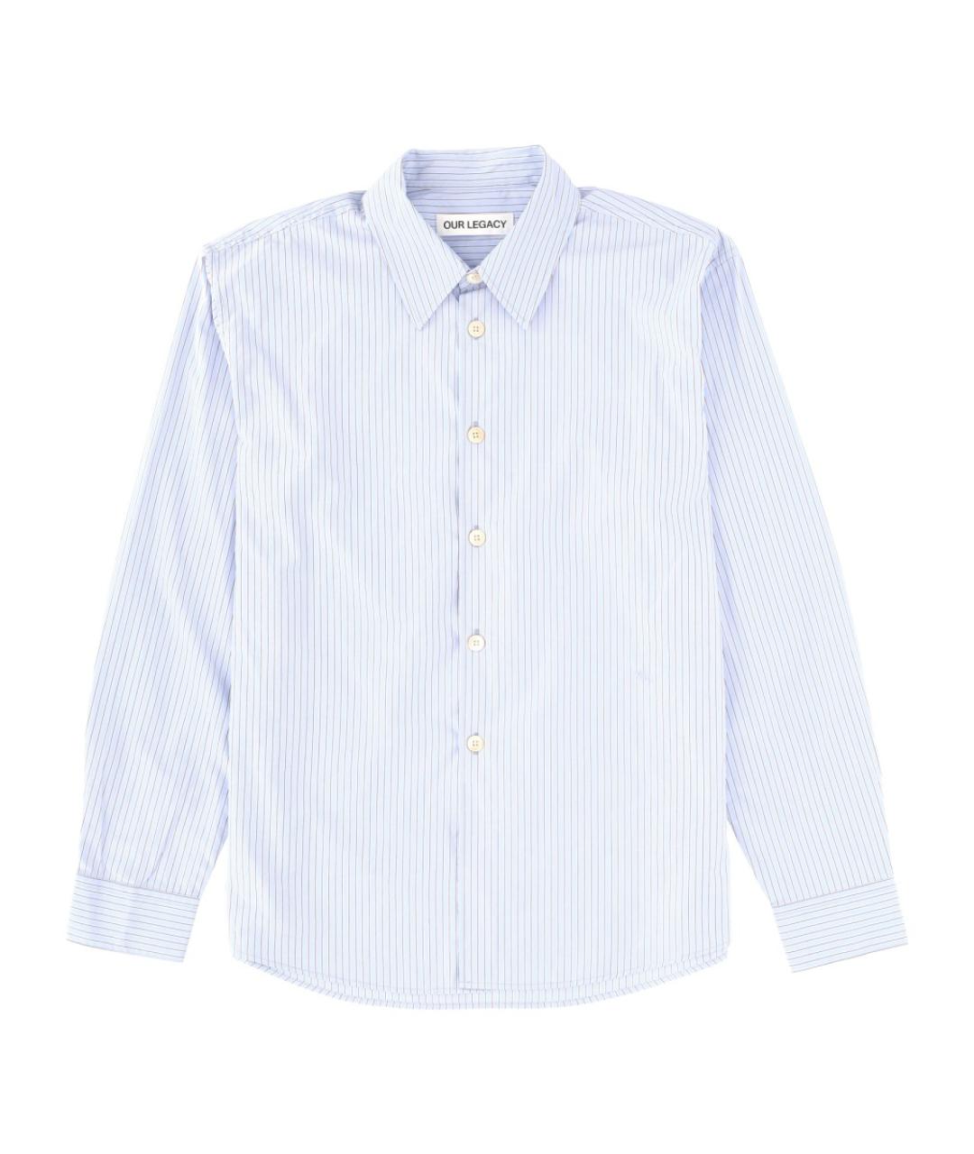 OUR LEGACY Синяя хлопковая кэжуал рубашка, фото 1