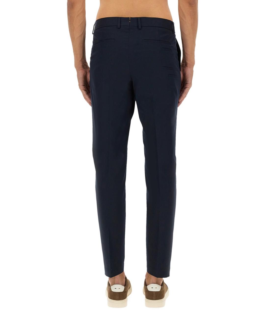 HUGO BOSS Синие хлопковые повседневные брюки, фото 3