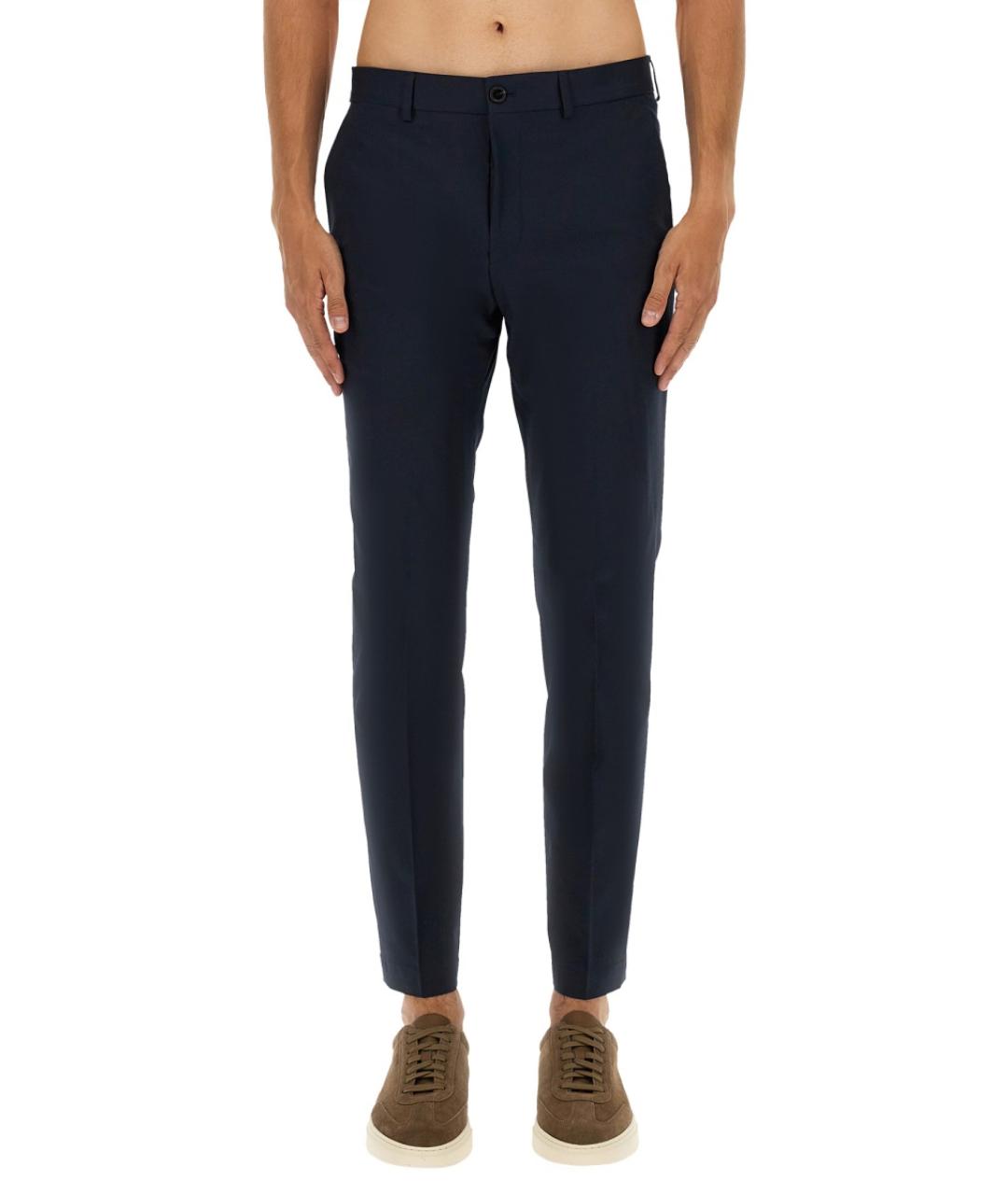 HUGO BOSS Синие хлопковые повседневные брюки, фото 5
