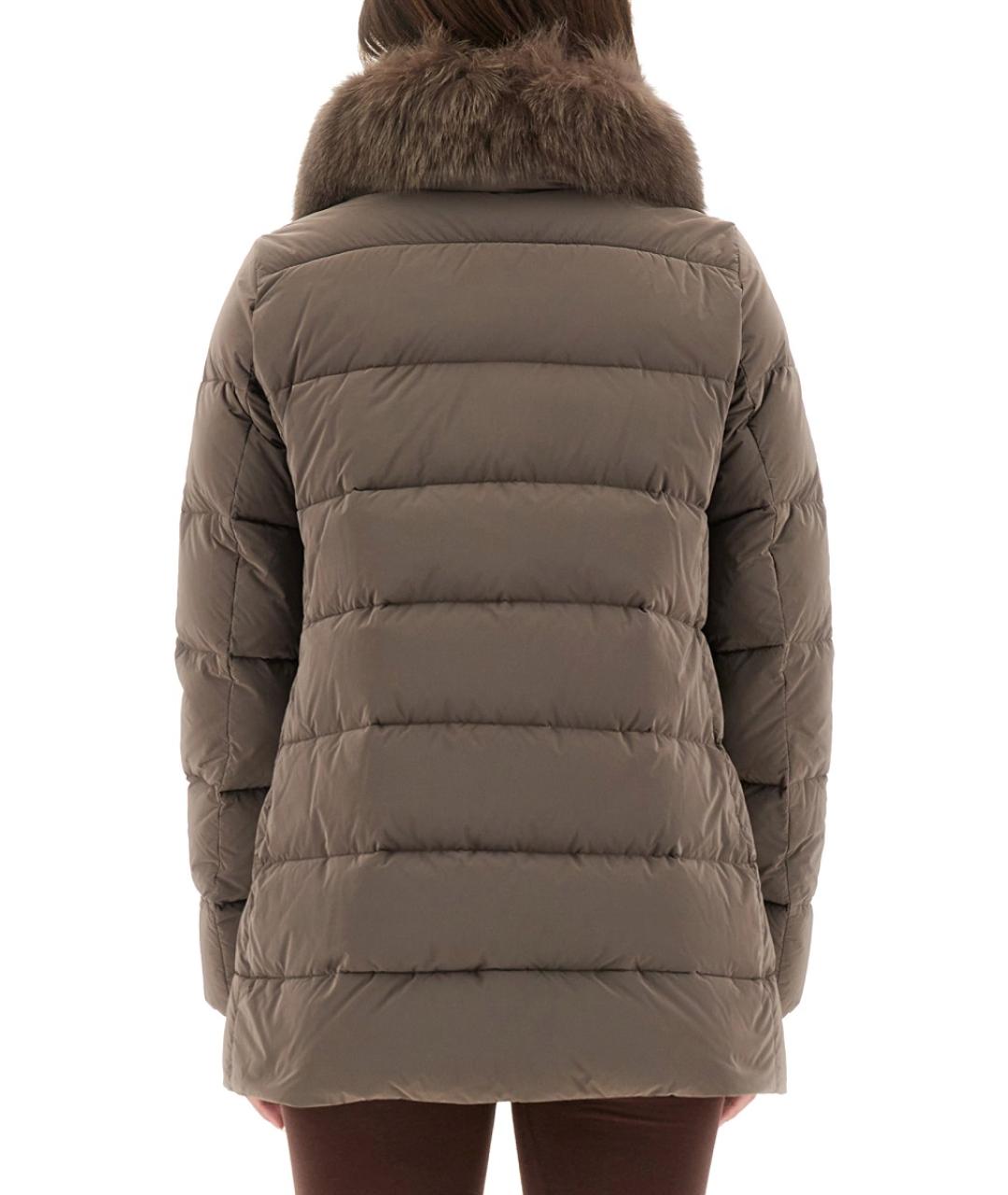 MOORER Коричневая полиамидовая куртка, фото 3