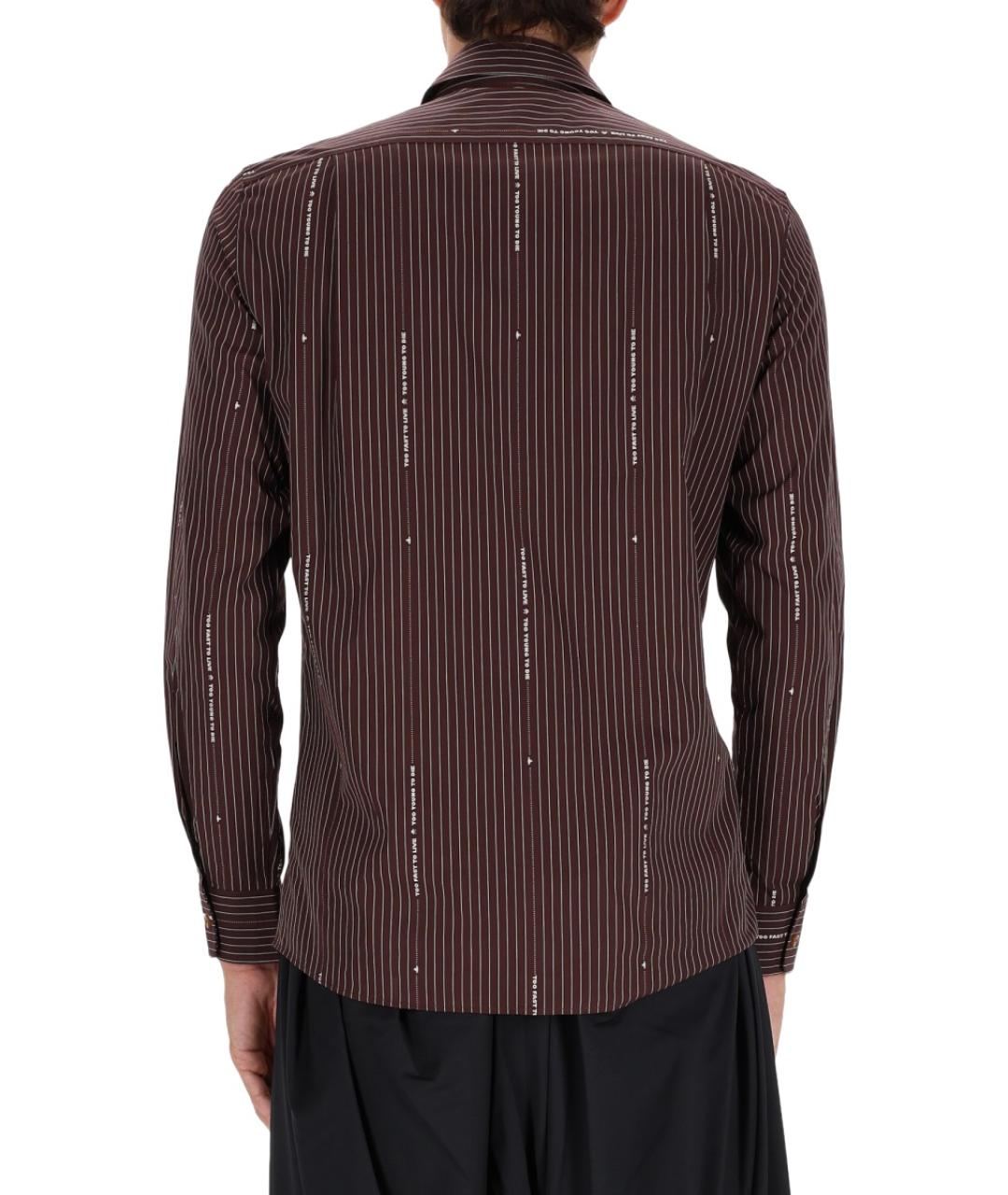 VIVIENNE WESTWOOD Бордовая хлопковая кэжуал рубашка, фото 3