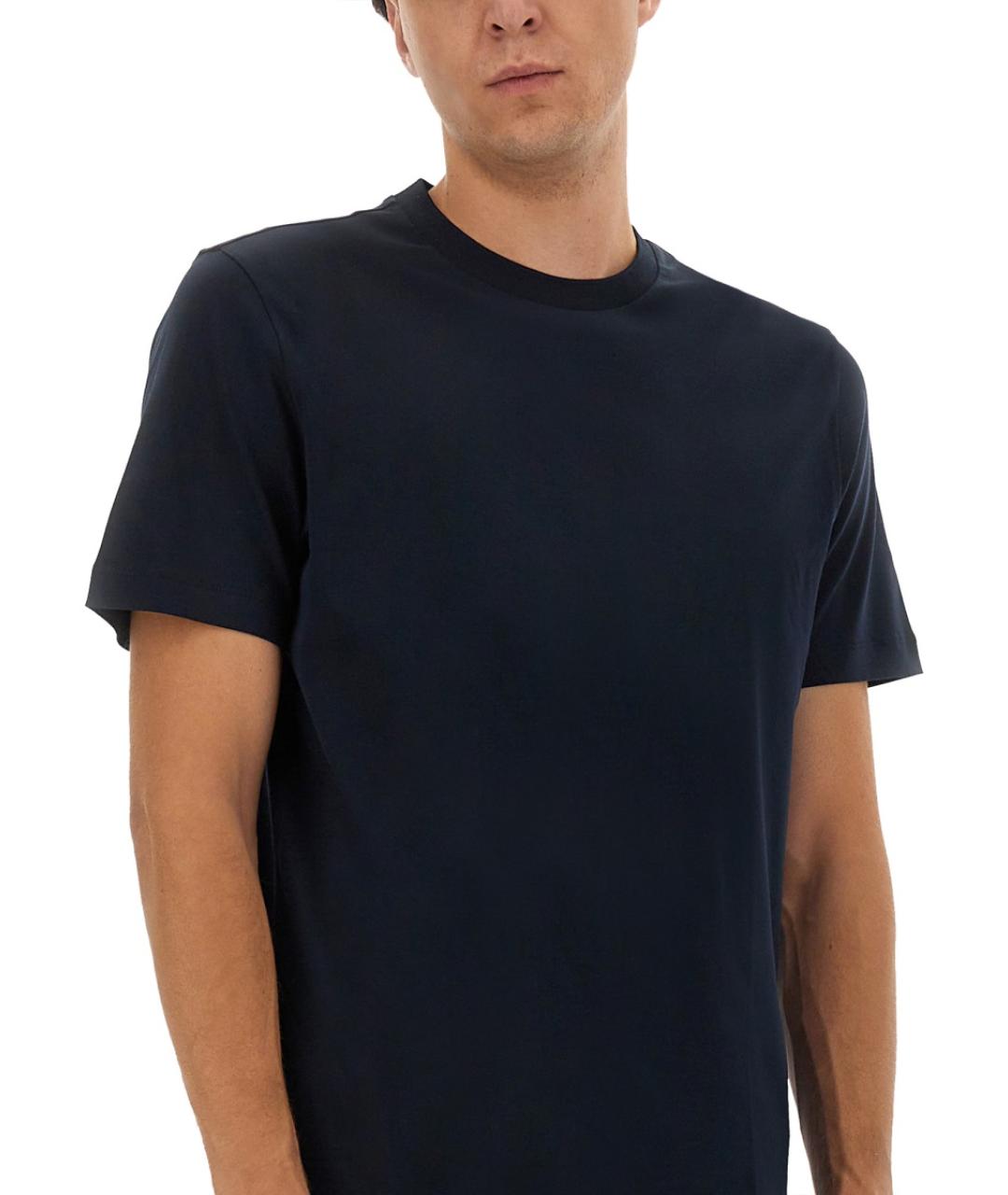 HUGO BOSS Синяя хлопковая футболка, фото 4