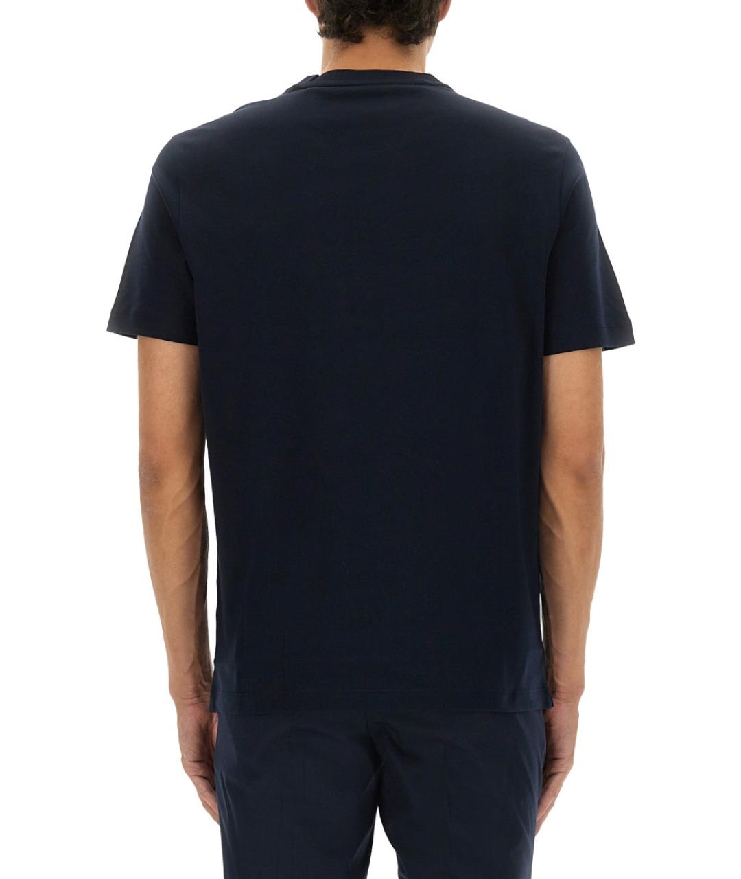 HUGO BOSS Синяя хлопковая футболка, фото 3