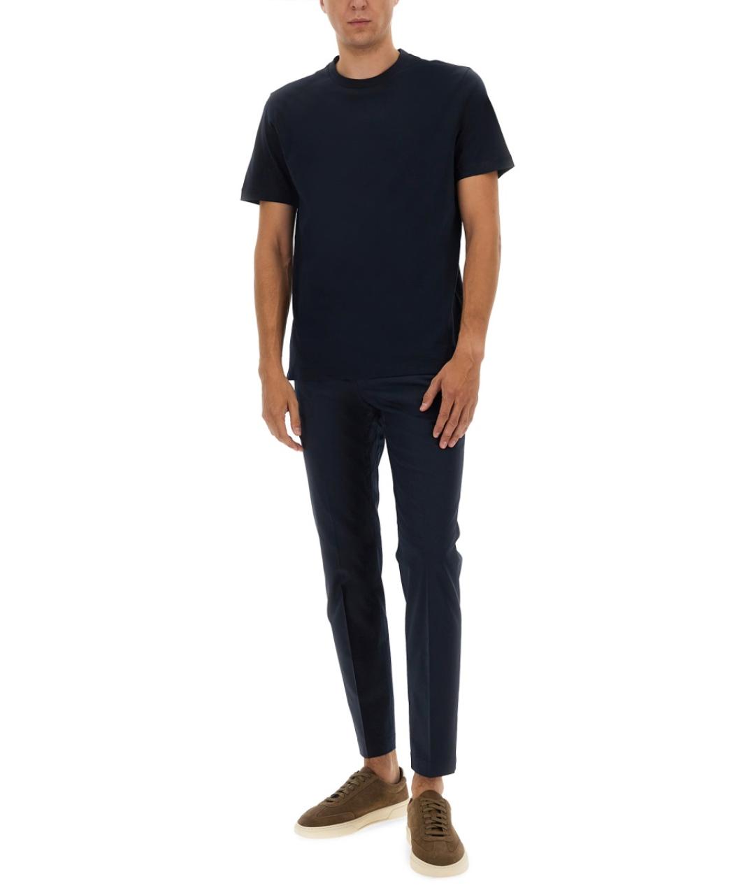 HUGO BOSS Синяя хлопковая футболка, фото 2