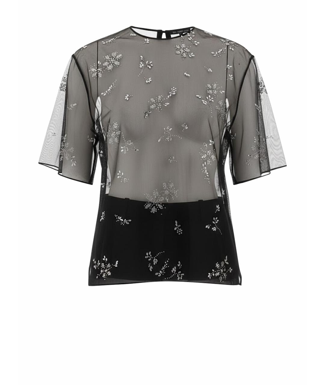 PACO RABANNE Черная полиамидовая блузы, фото 1