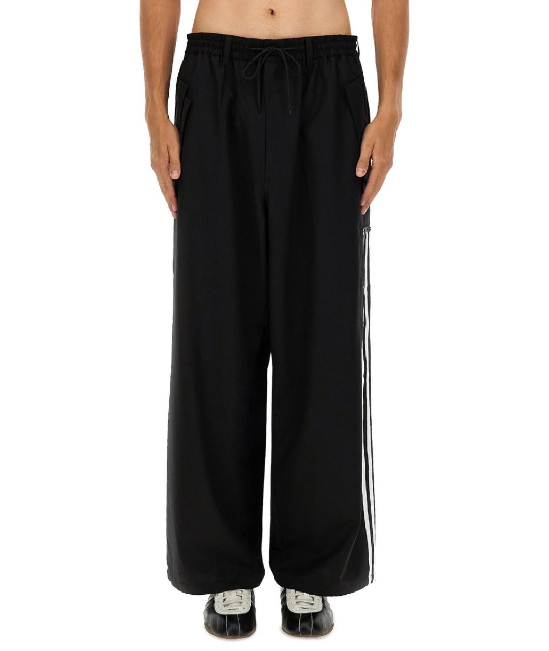 Y-3 Черные полиэстеровые повседневные брюки, фото 5