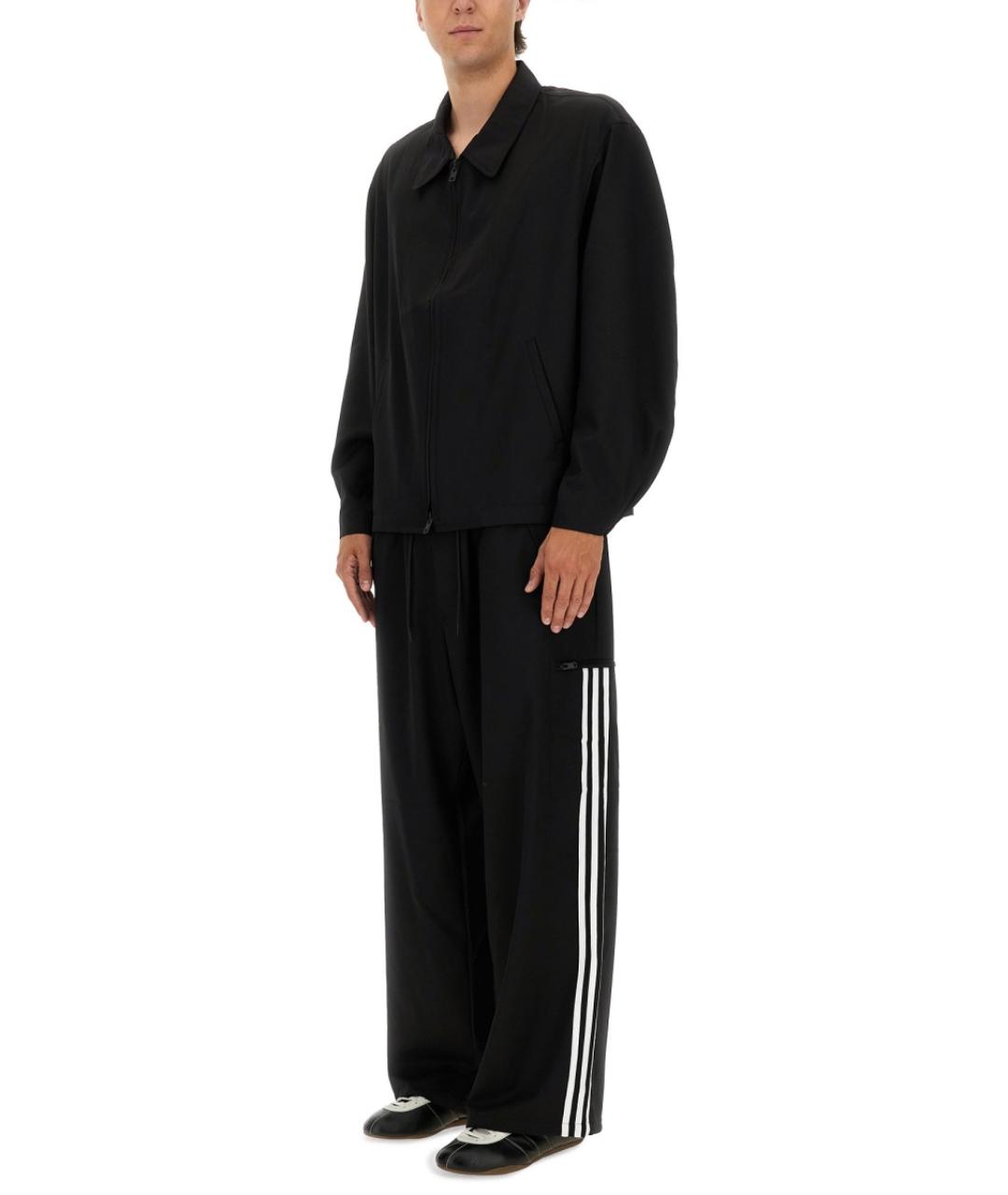 Y-3 Черные полиэстеровые повседневные брюки, фото 2