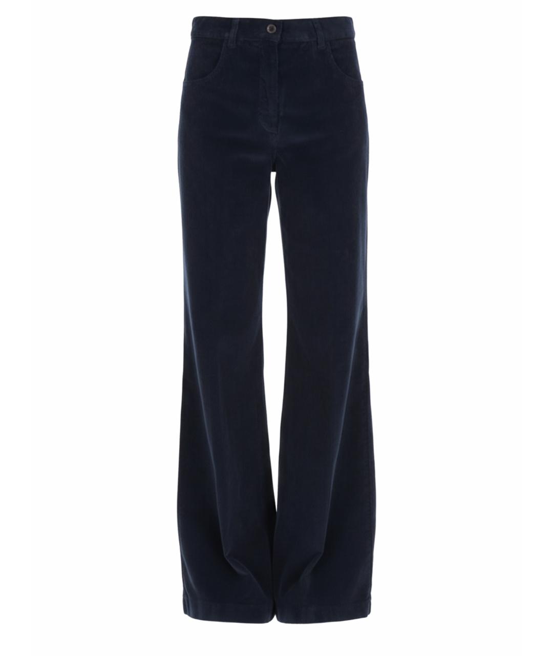ASPESI Синие хлопковые прямые брюки, фото 1