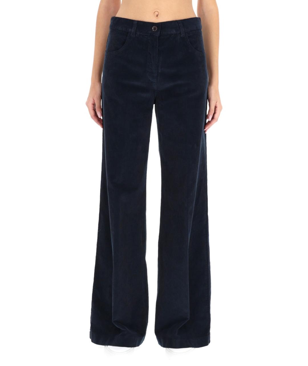 ASPESI Синие хлопковые прямые брюки, фото 5