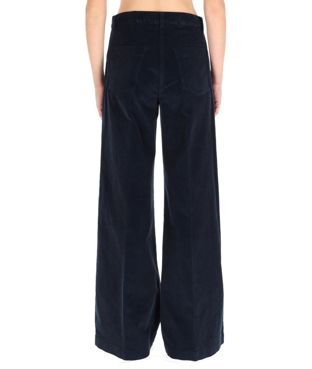 ASPESI Синие хлопковые прямые брюки, фото 4