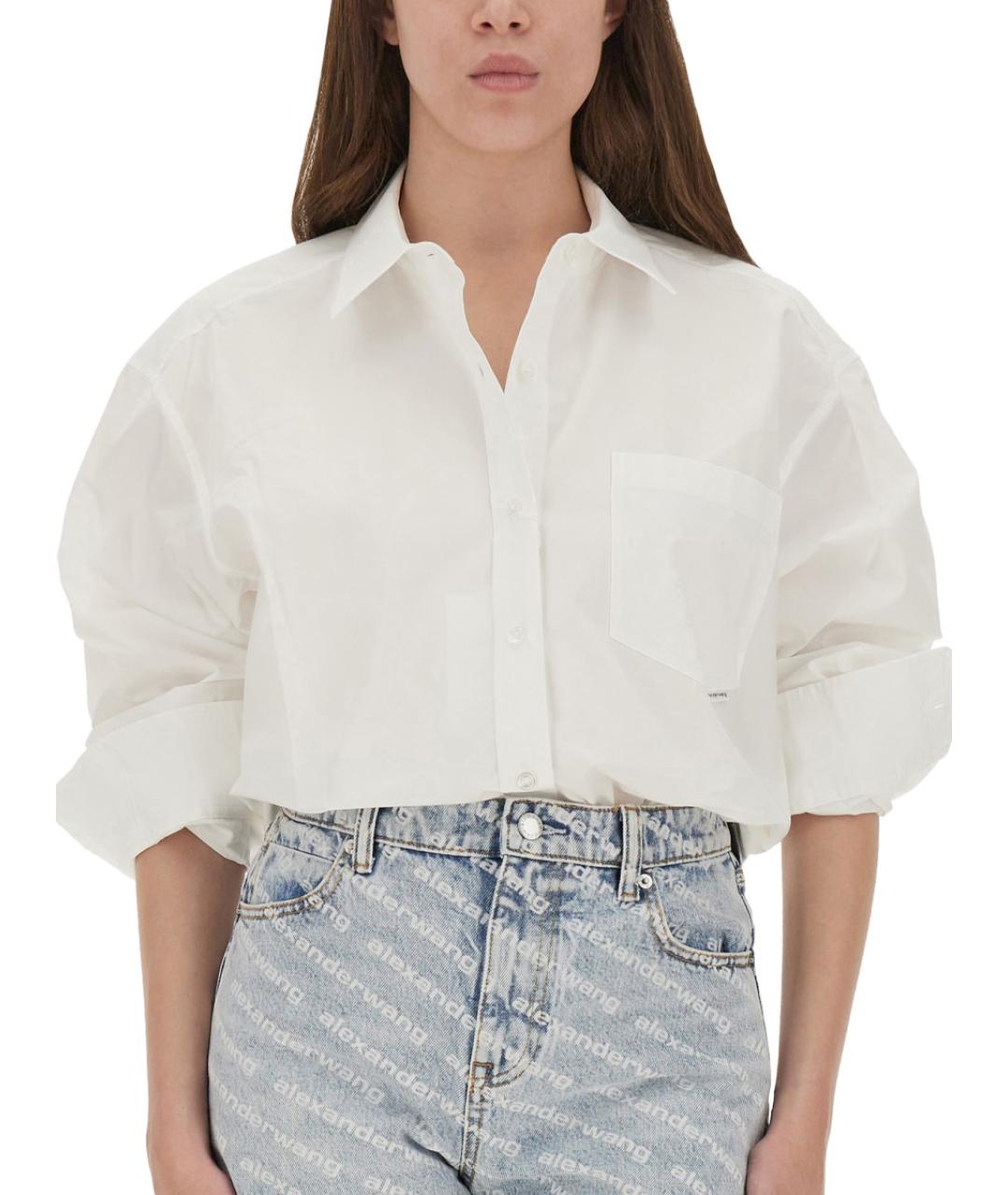 ALEXANDER WANG Белая хлопковая рубашка, фото 4