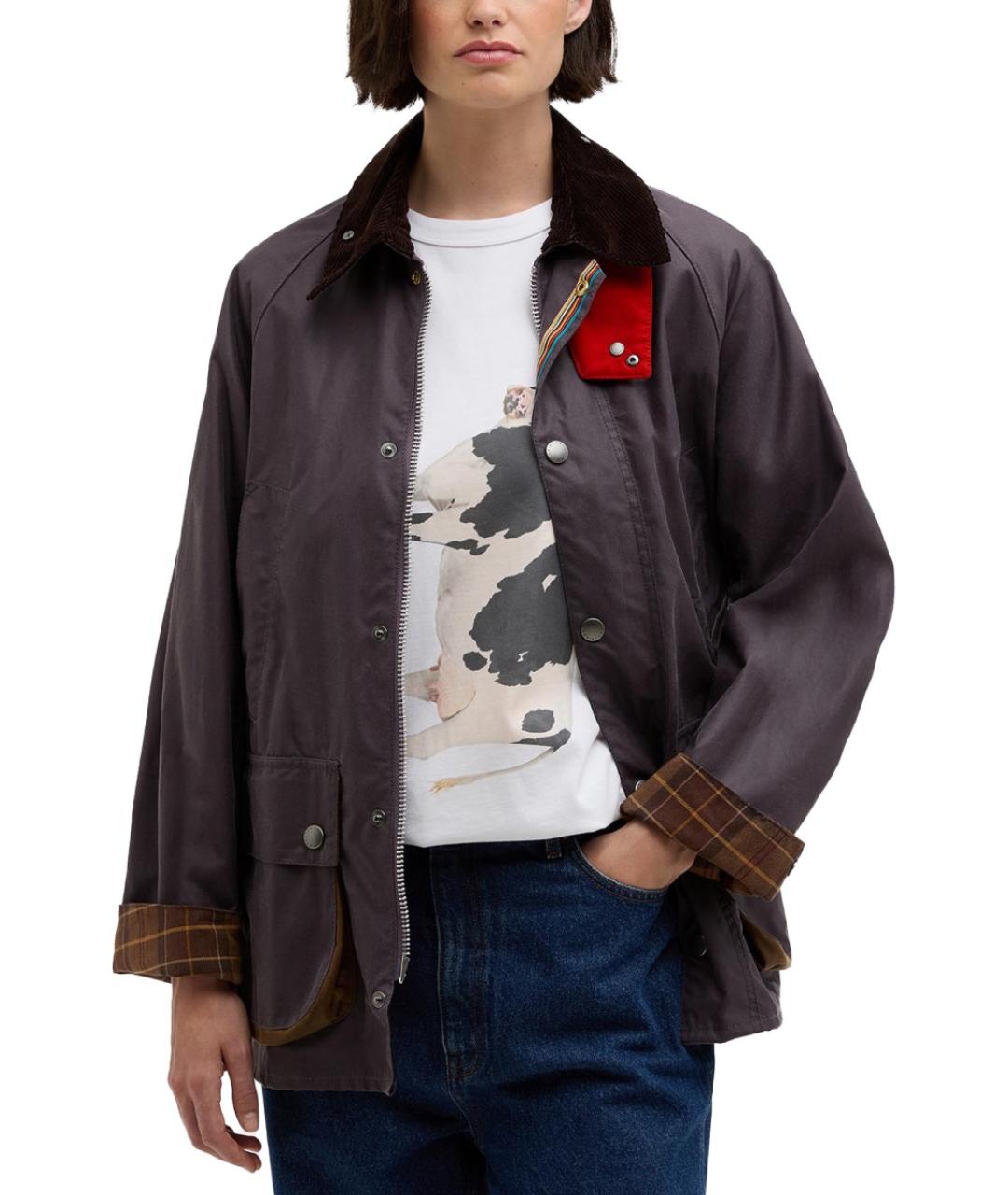 BARBOUR Фиолетовая хлопковая куртка, фото 6