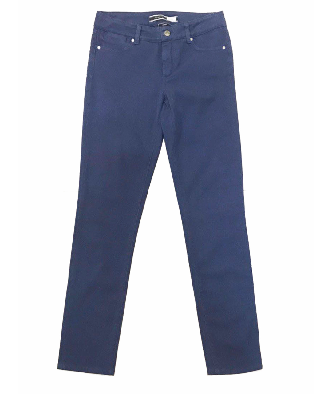 SPORTMAX Синие хлопко-эластановые джинсы слим, фото 1