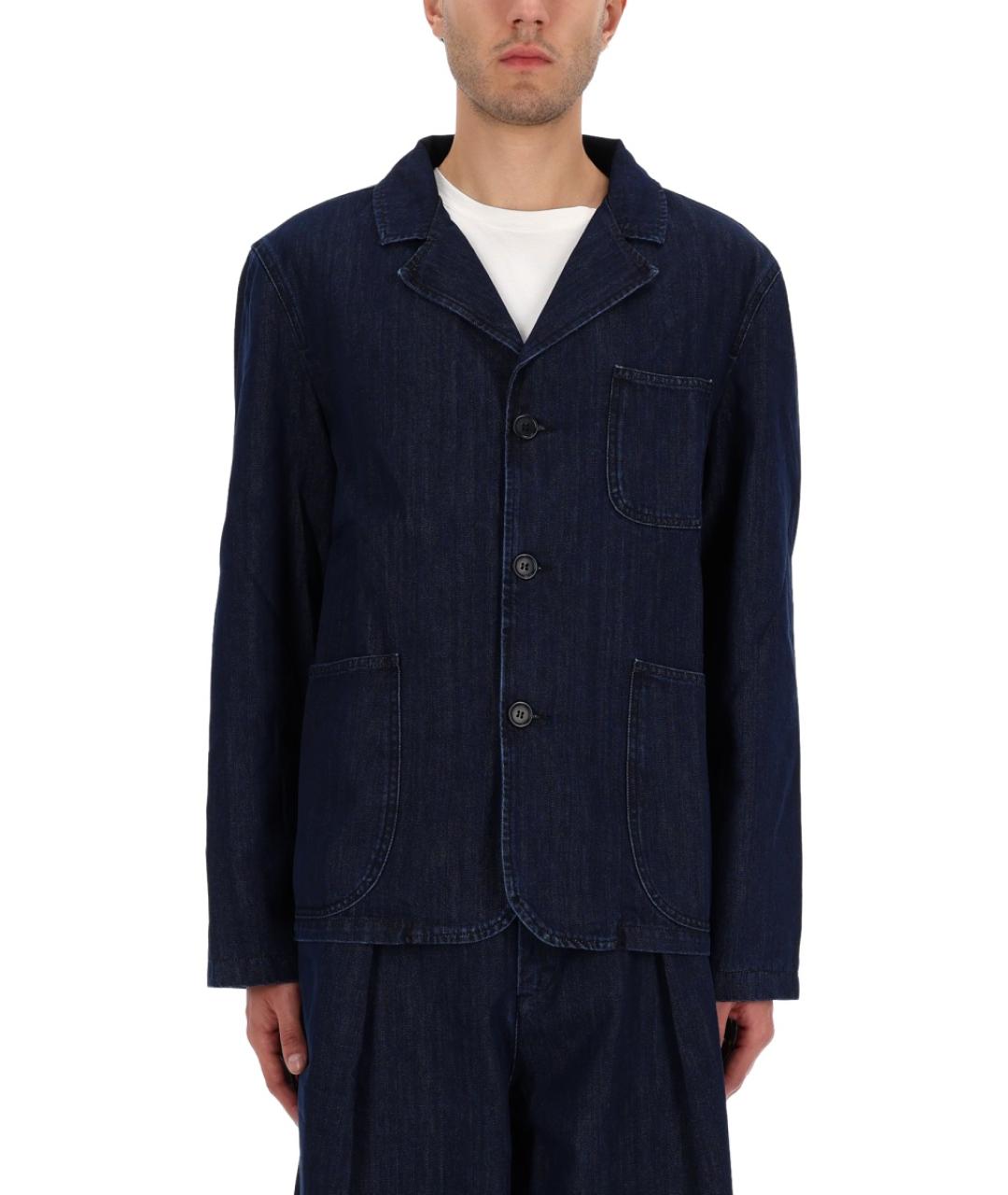YMC Синий хлопковый пиджак, фото 4