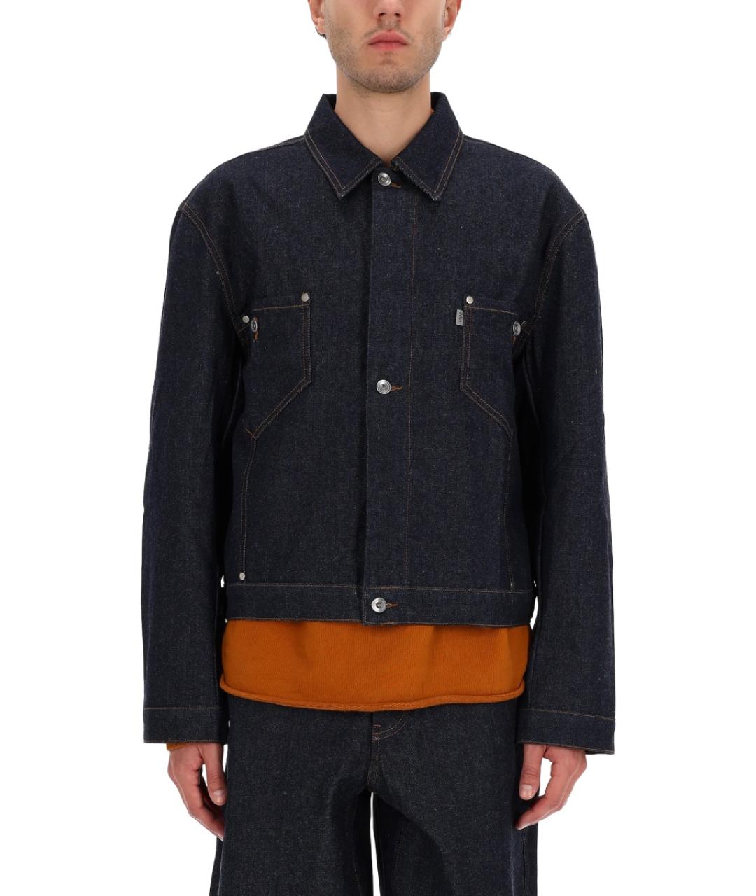 YMC Синяя хлопковая куртка, фото 4