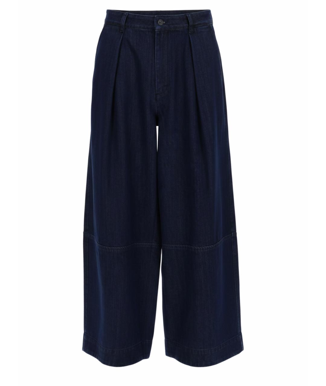 YMC Синие хлопковые повседневные брюки, фото 1