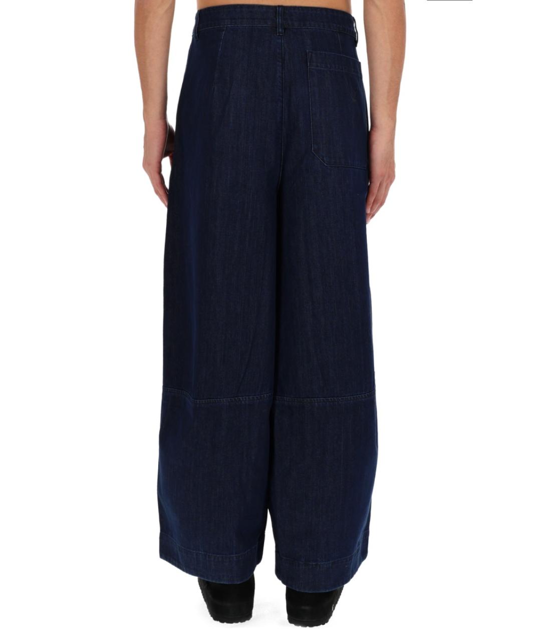 YMC Синие хлопковые повседневные брюки, фото 4