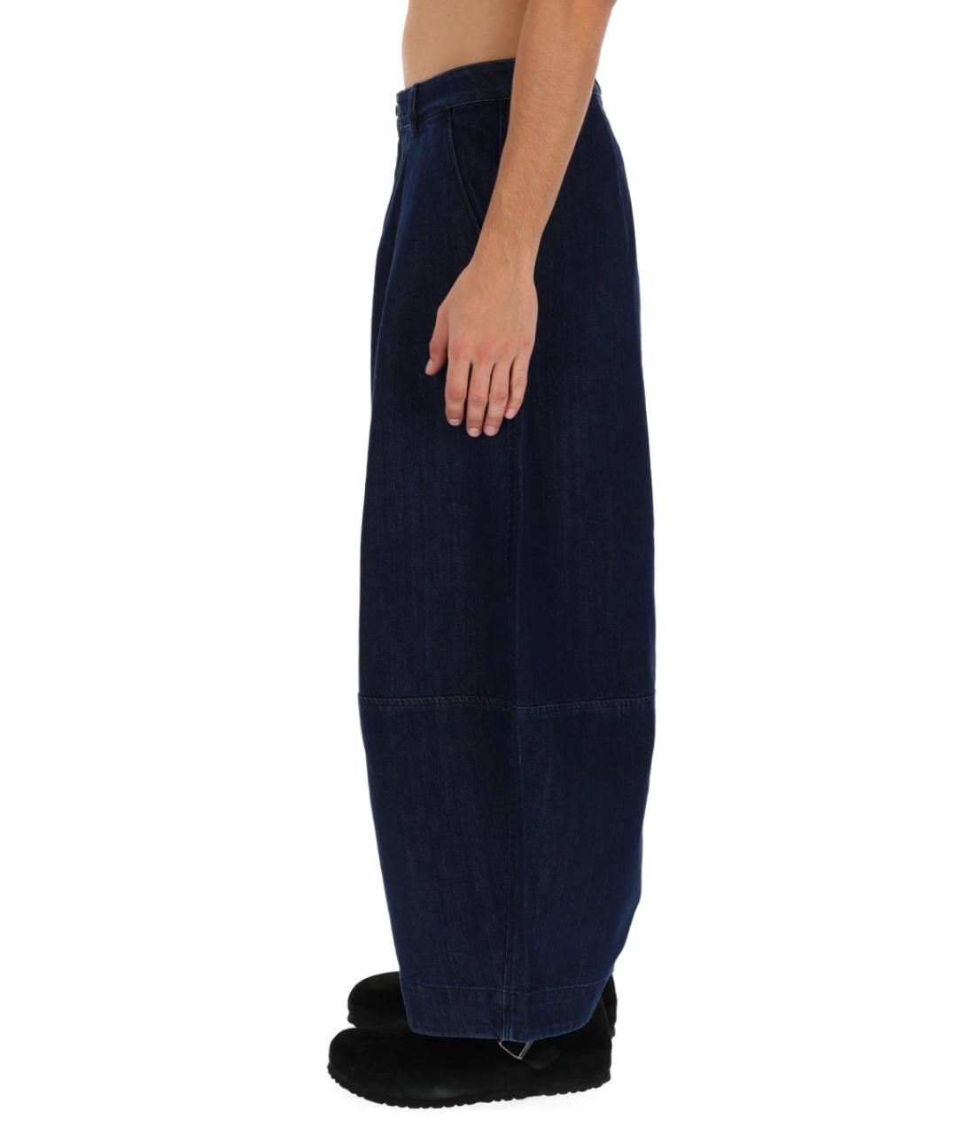 YMC Синие хлопковые повседневные брюки, фото 3