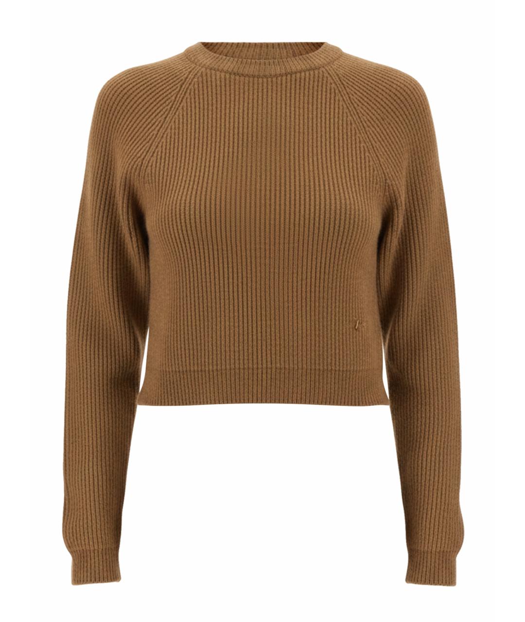 MOSCHINO Коричневый шерстяной джемпер / свитер, фото 1