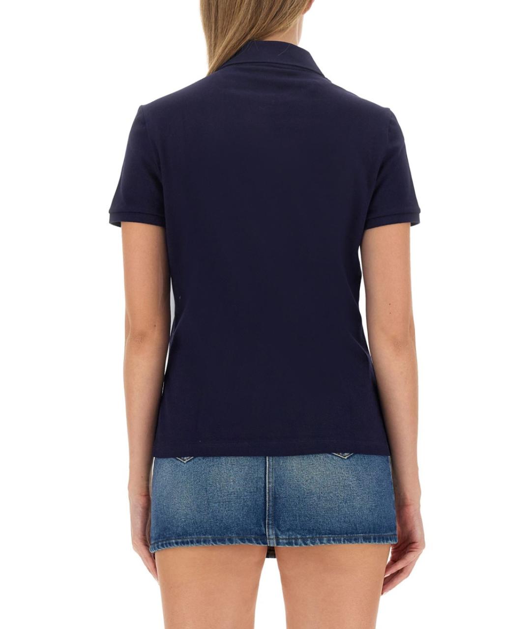 LACOSTE Синяя хлопковая футболка, фото 3