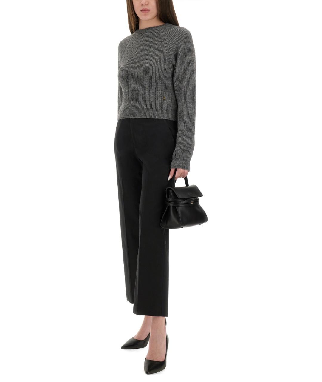 MOSCHINO Серый шерстяной джемпер / свитер, фото 2