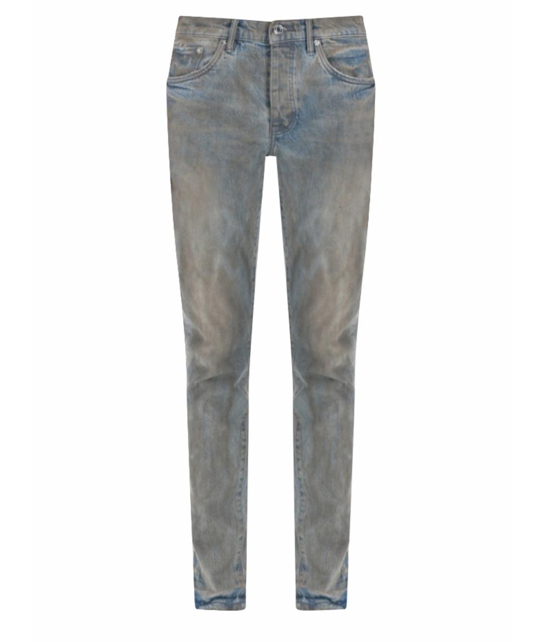 PURPLE Синие хлопко-эластановые джинсы скинни, фото 1