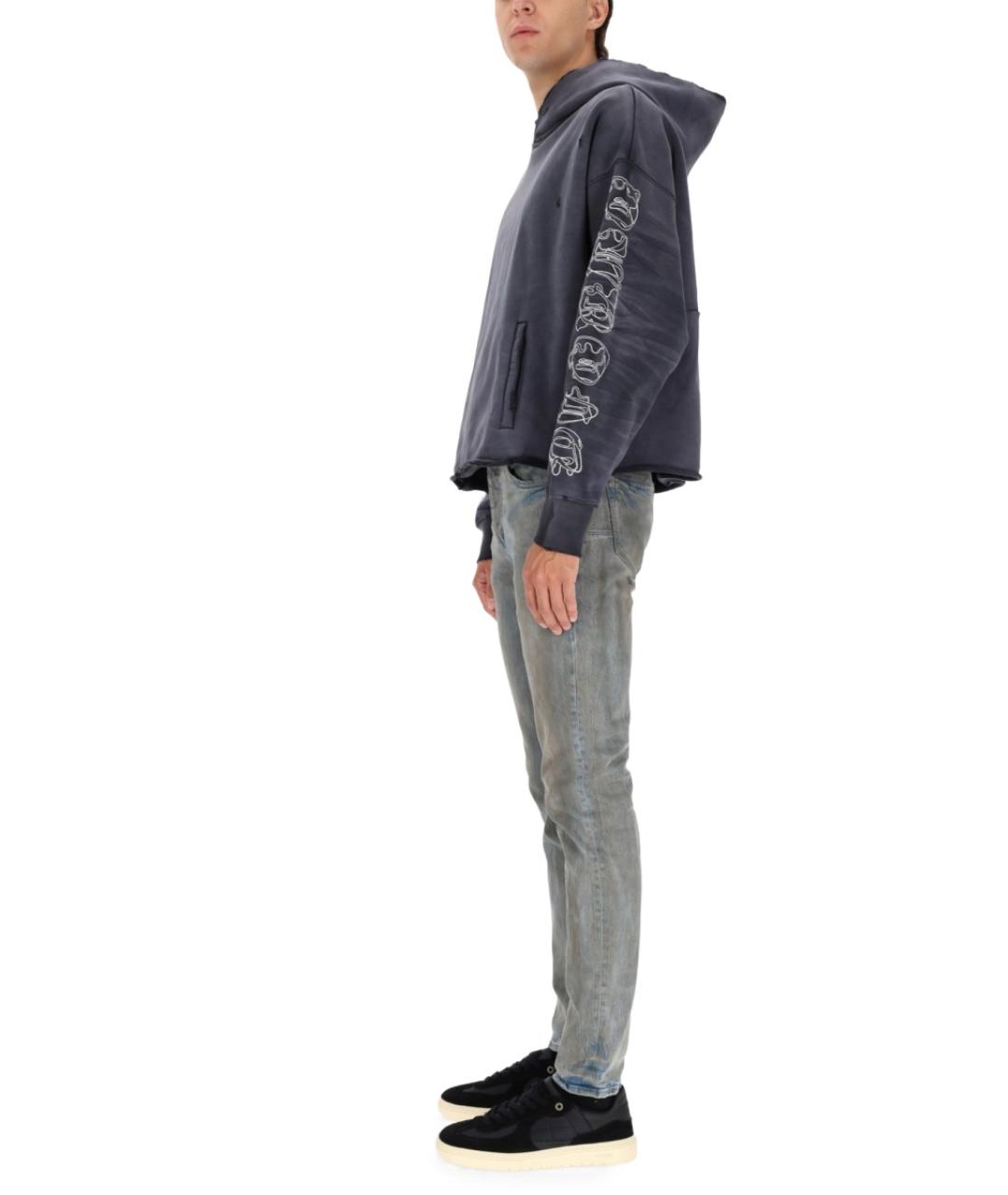 PURPLE Синие хлопко-эластановые джинсы скинни, фото 2