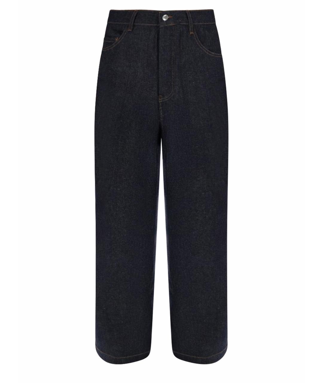 YMC Синие хлопковые прямые джинсы, фото 1