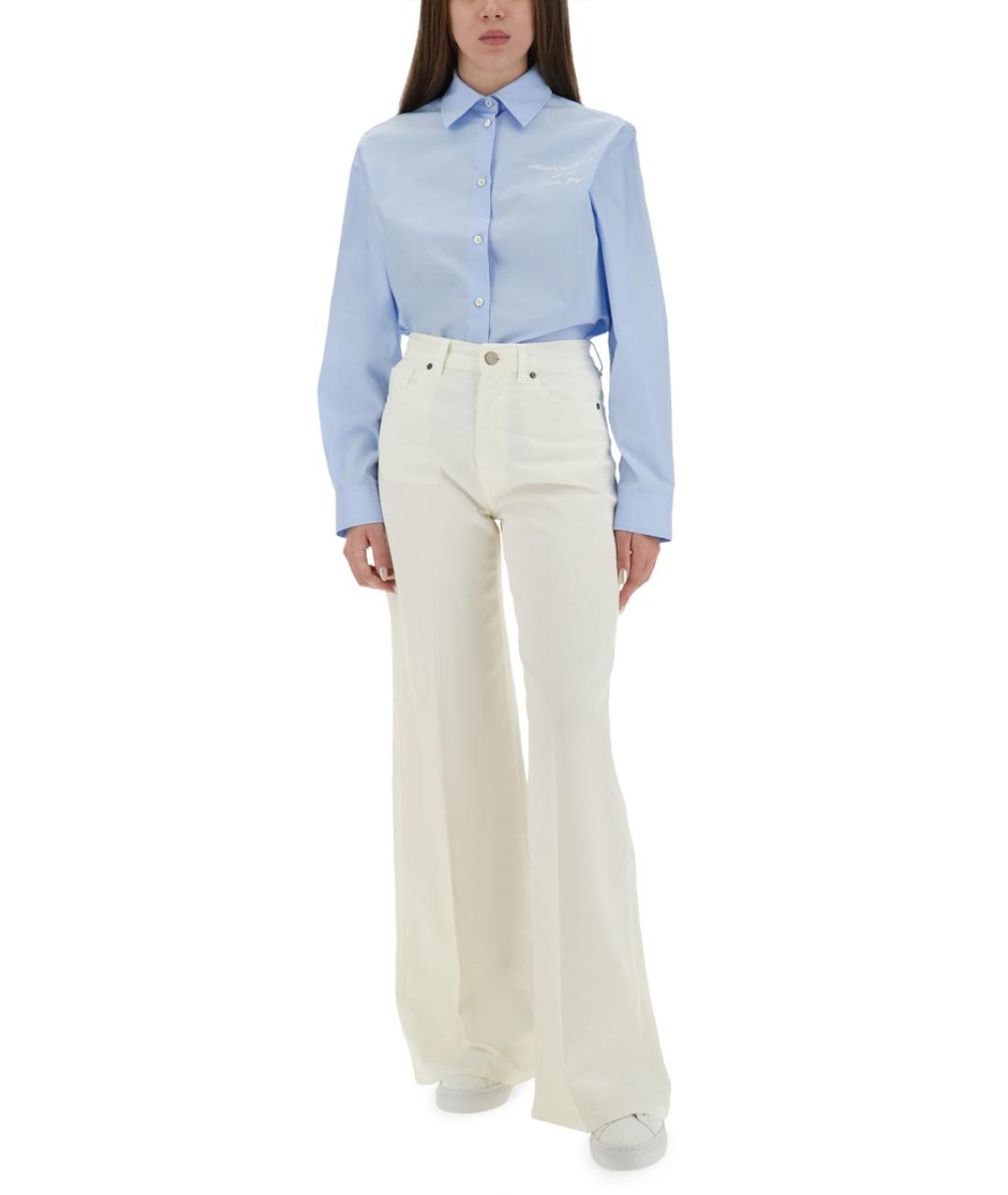 MOSCHINO JEANS Синяя хлопковая рубашка, фото 2