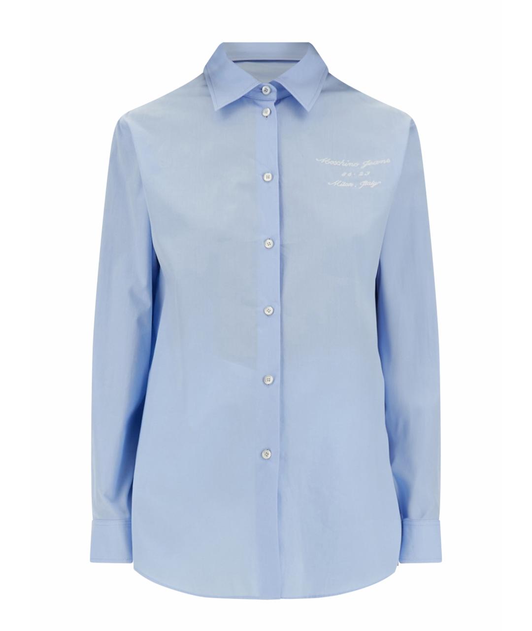 MOSCHINO JEANS Синяя хлопковая рубашка, фото 1