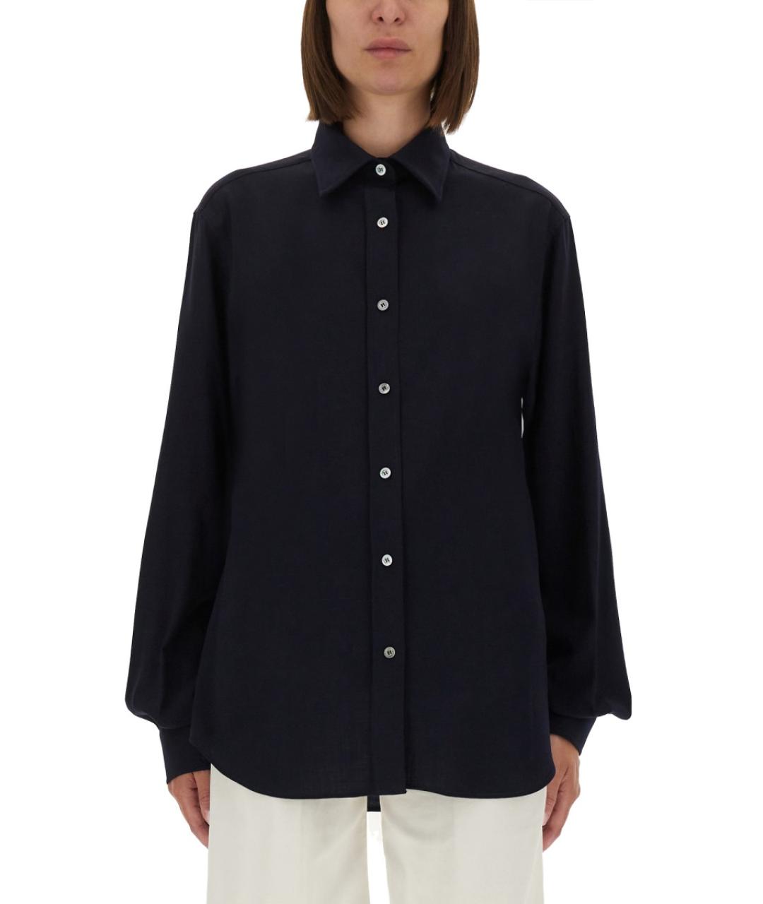 MOSCHINO Синяя шерстяная рубашка, фото 5