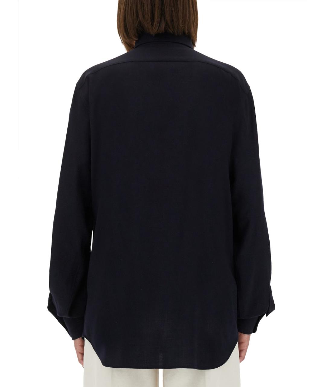 MOSCHINO Синяя шерстяная рубашка, фото 3