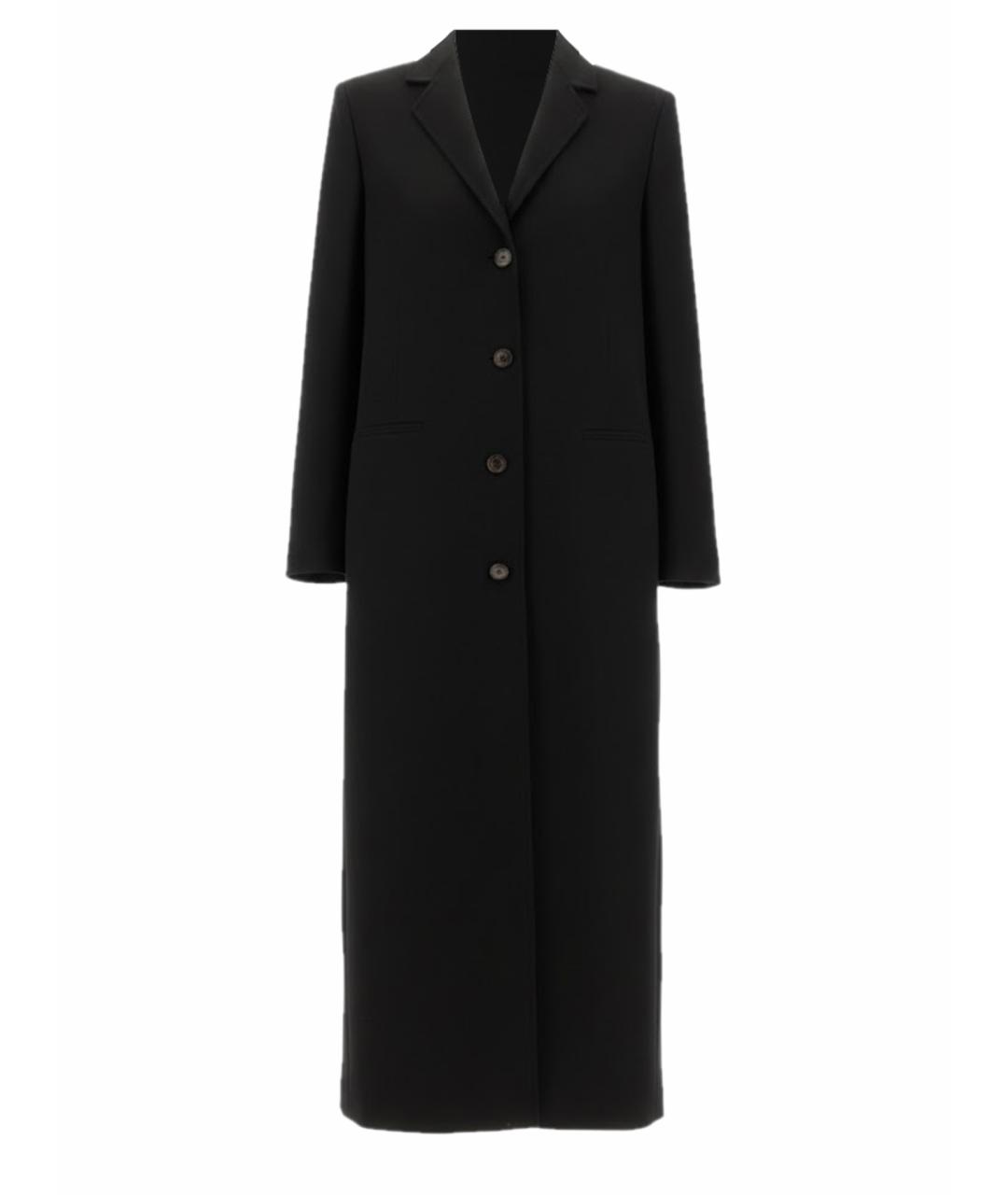 MOSCHINO JEANS Черное шерстяное пальто, фото 1