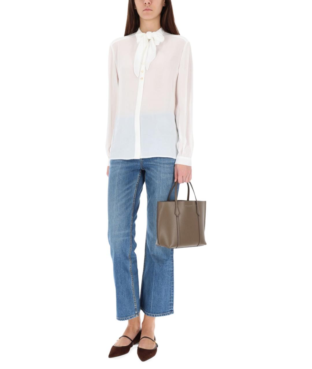 TORY BURCH Белая вискозная рубашка, фото 2