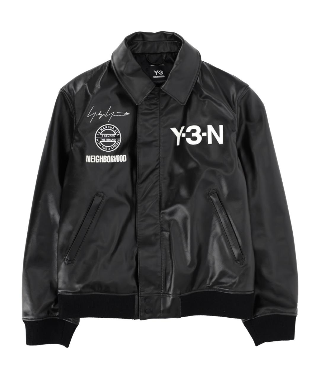 Y-3 Черная кожаная куртка, фото 1