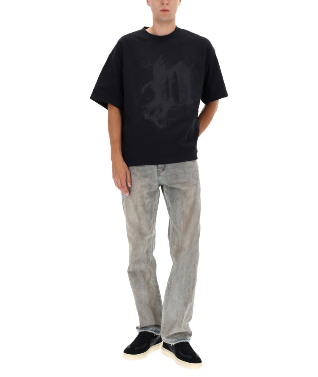 PURPLE Синие хлопковые прямые джинсы, фото 2