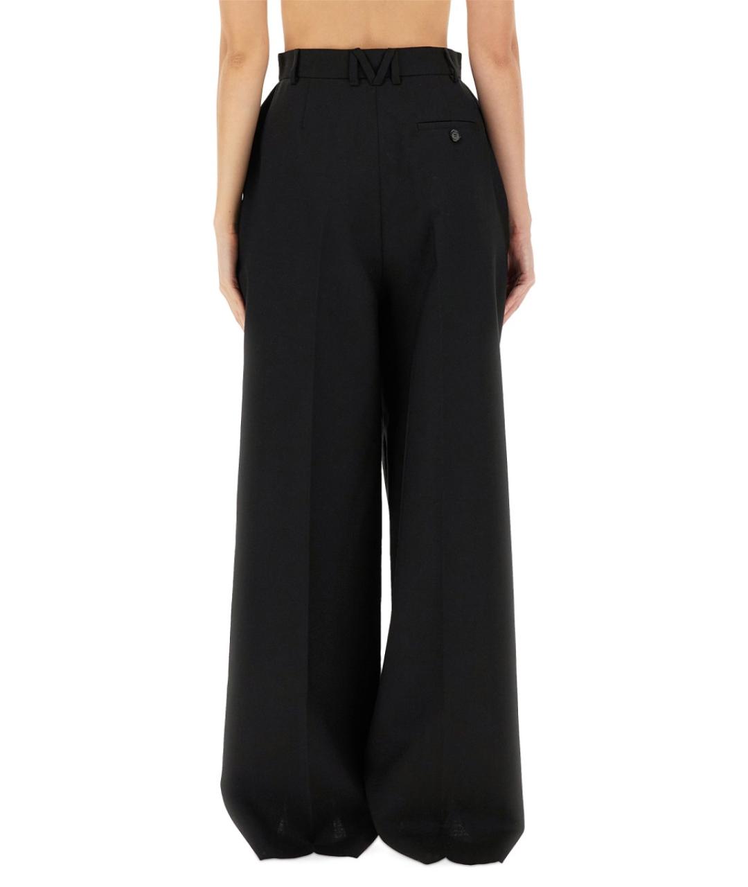 MOSCHINO Черные хлопковые прямые брюки, фото 2