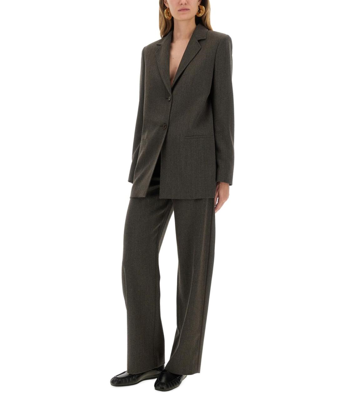 MOSCHINO JEANS Коричневый шерстяной жакет/пиджак, фото 2