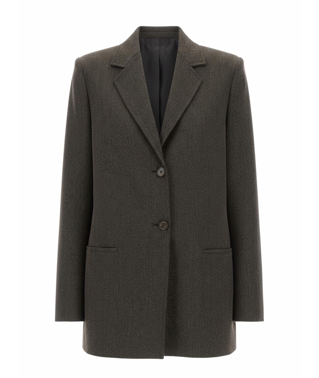 MOSCHINO JEANS Коричневый шерстяной жакет/пиджак, фото 1