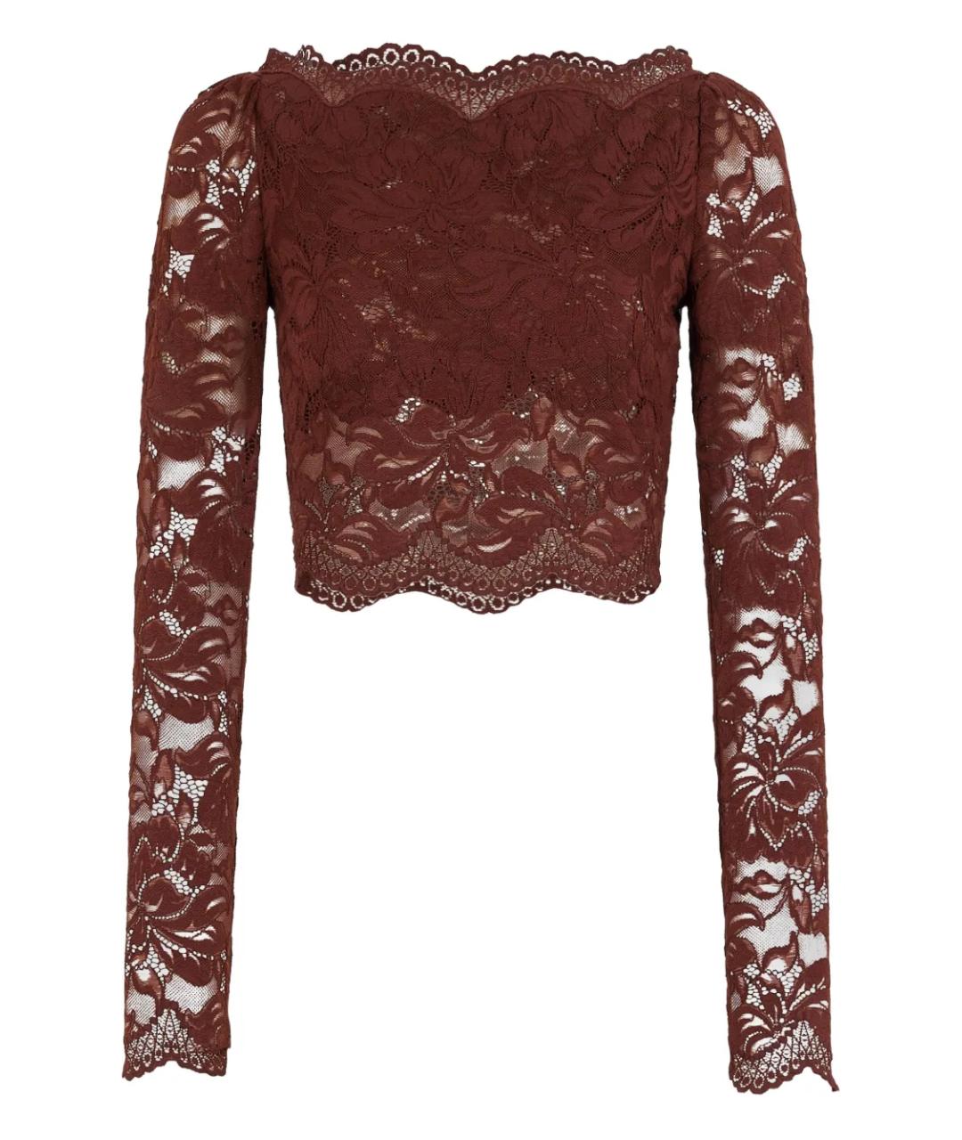 PACO RABANNE Коричневая полиамидовая блузы, фото 1