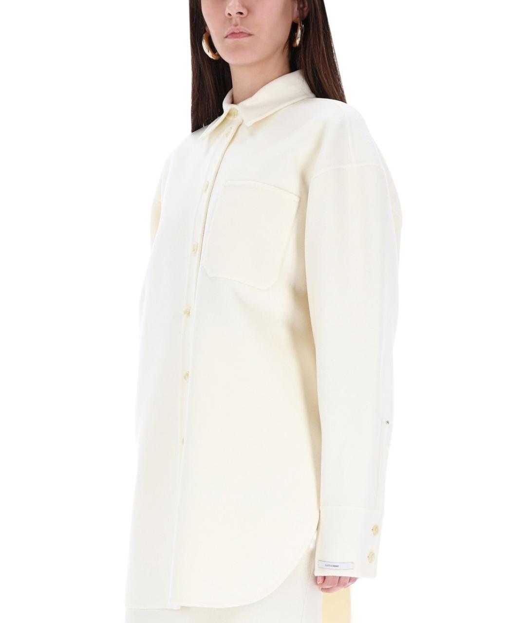 SPORTMAX Белая шерстяная рубашка, фото 4