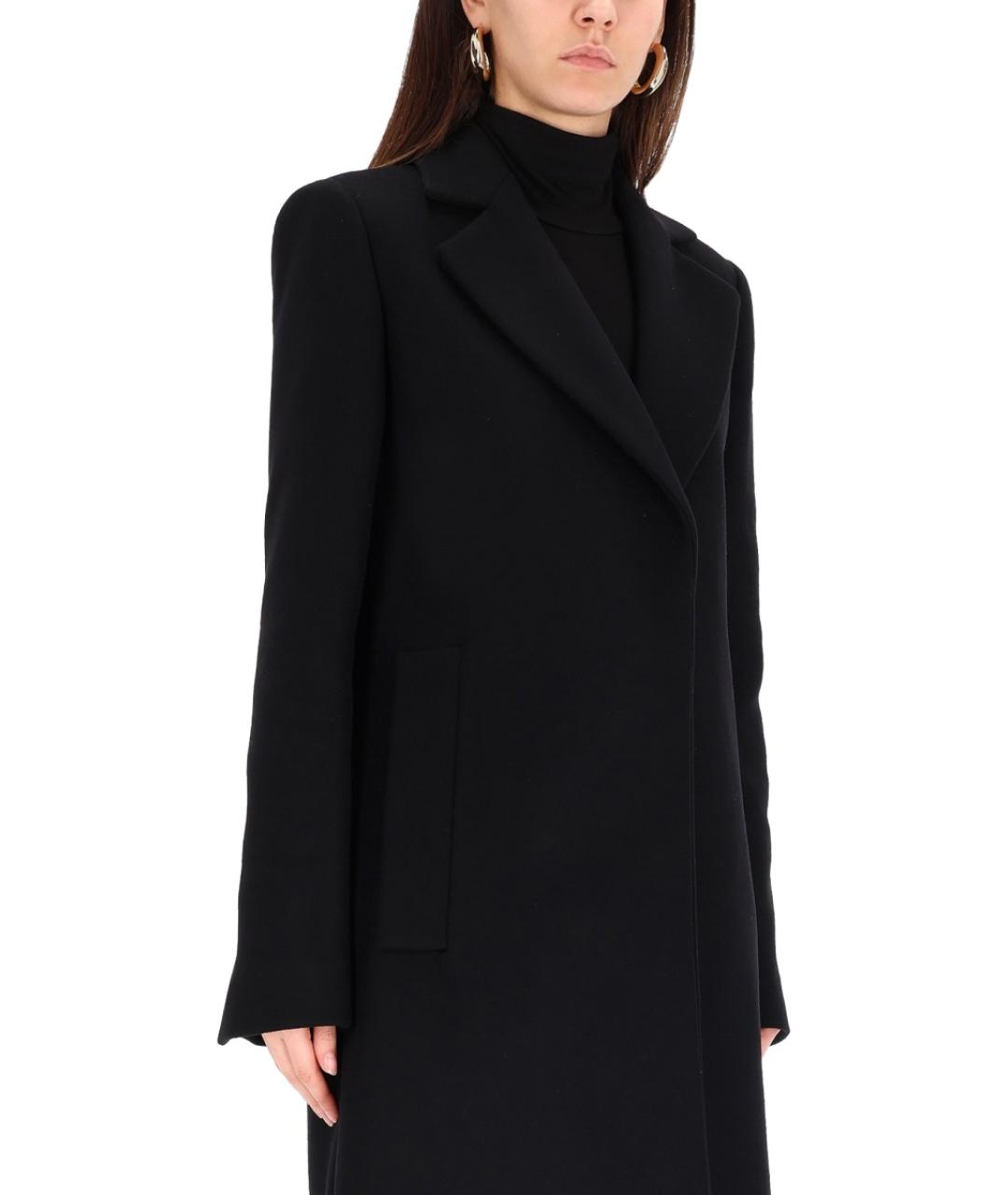 SPORTMAX Черное шерстяное пальто, фото 4