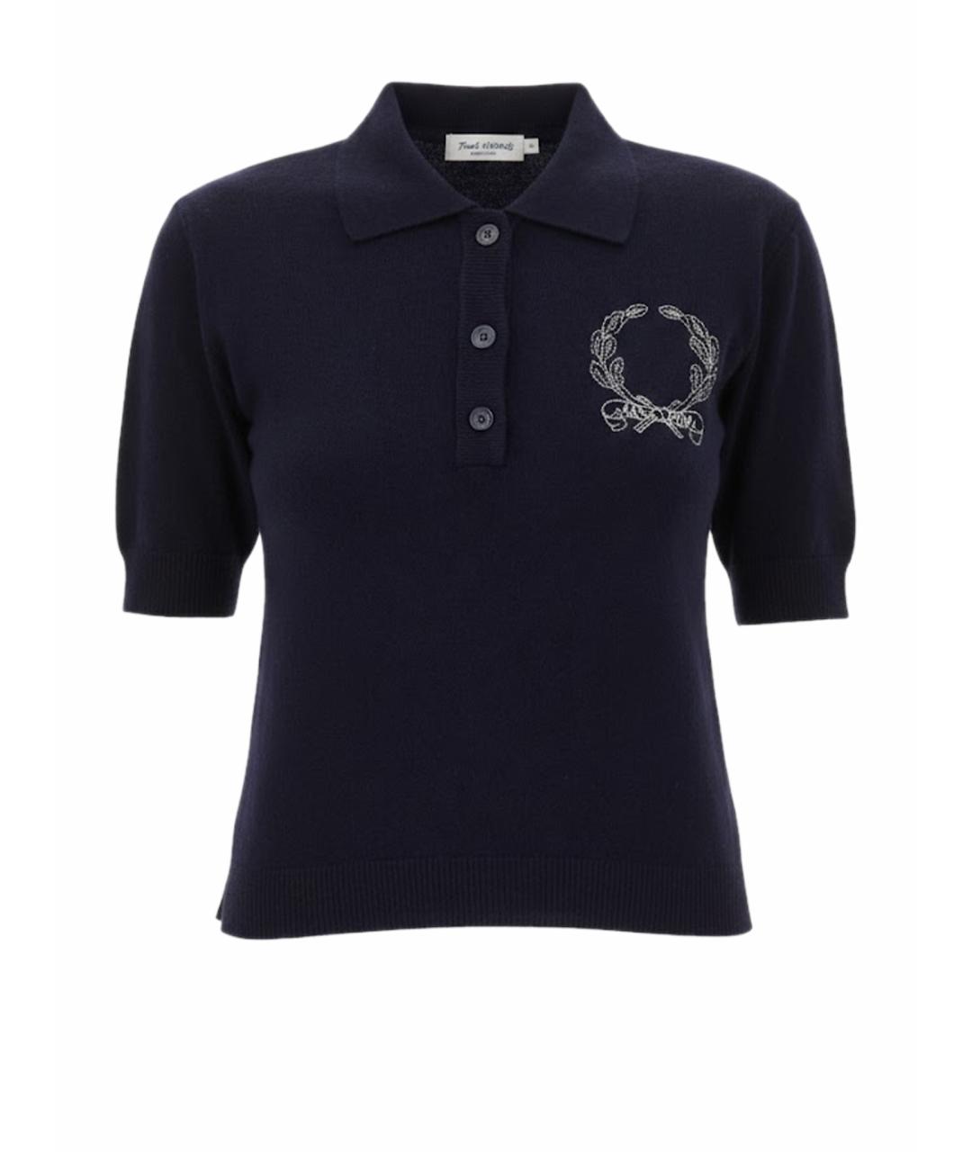 MOSCHINO Синий шерстяной джемпер / свитер, фото 1