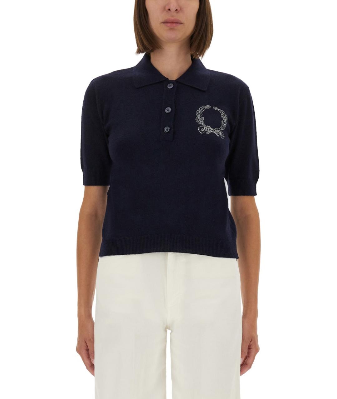 MOSCHINO Синий шерстяной джемпер / свитер, фото 5