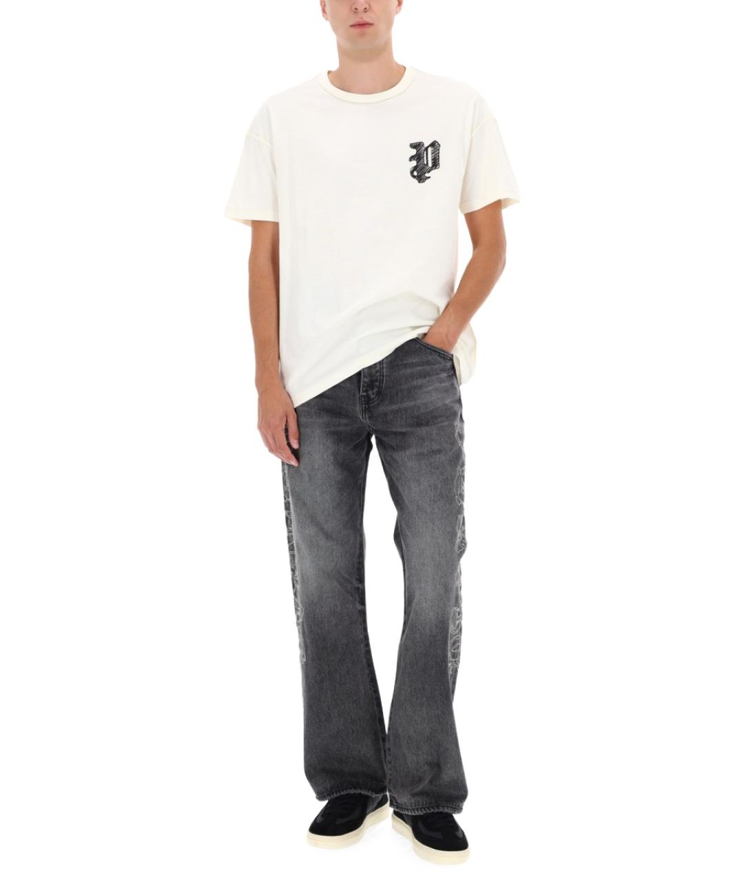 PURPLE Белая хлопковая футболка, фото 4