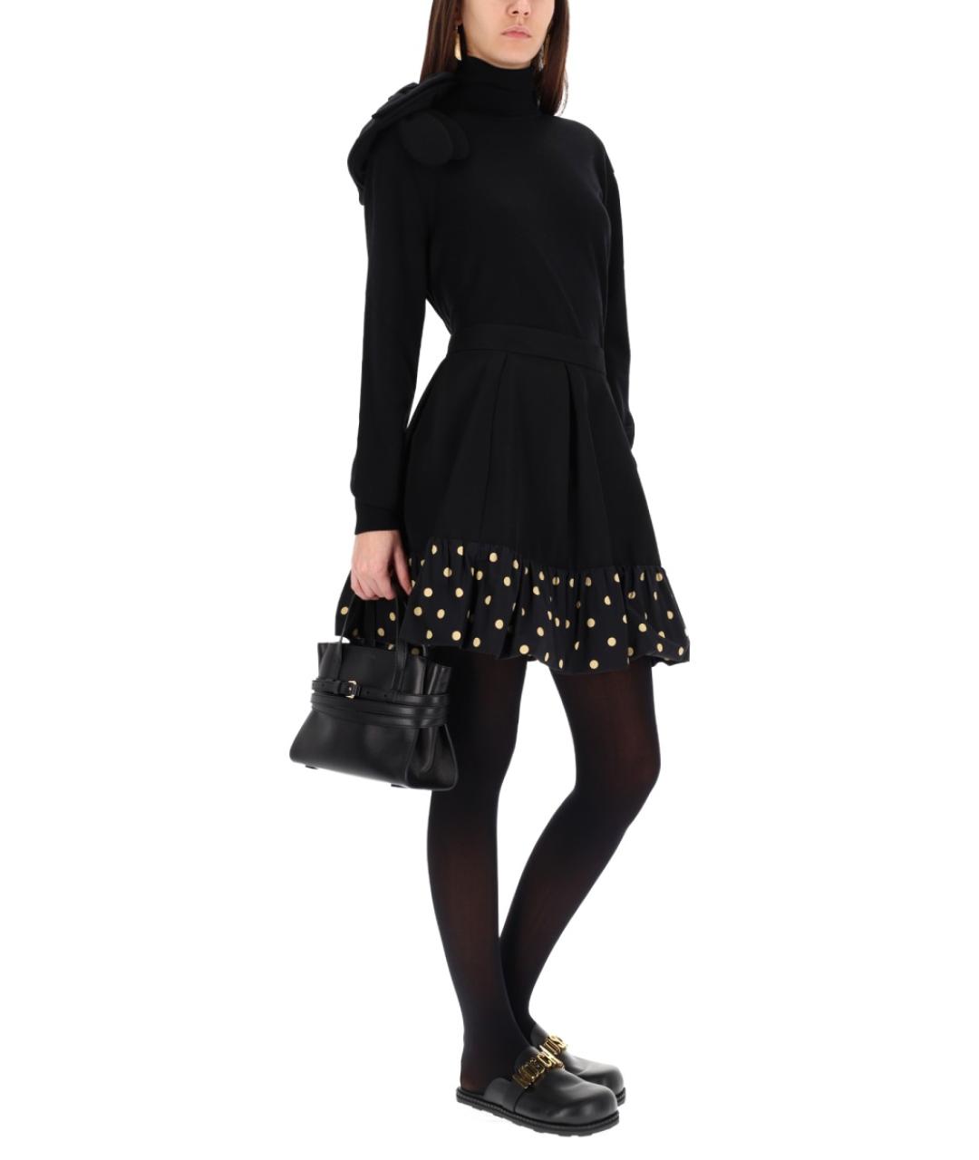 MOSCHINO Черный шерстяной джемпер / свитер, фото 2